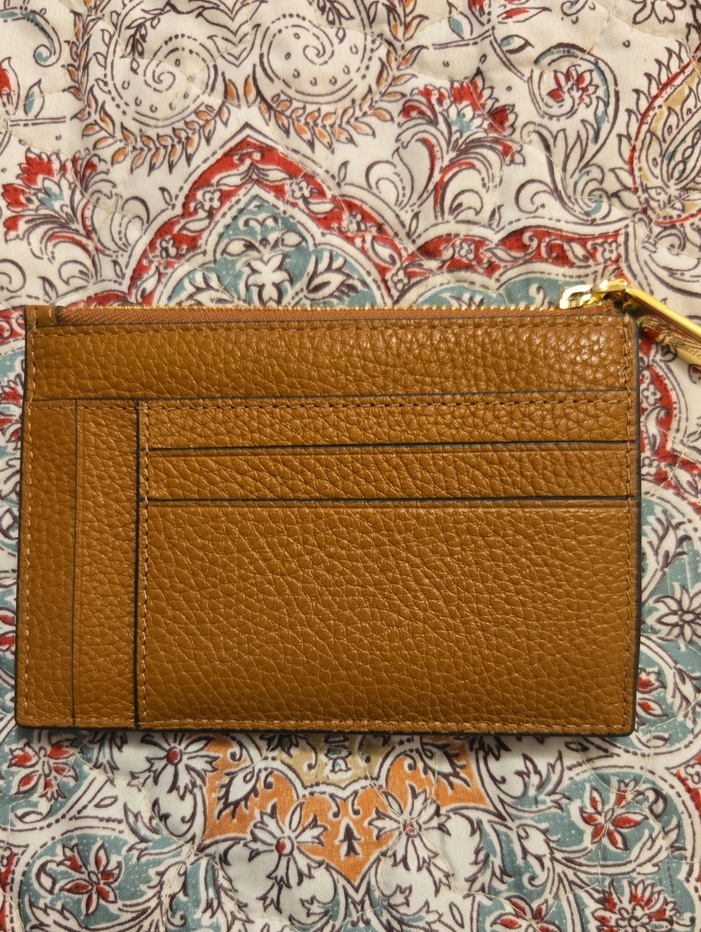 kate spade Tan Leather Card Holder Wallet - Picture 2 of 4